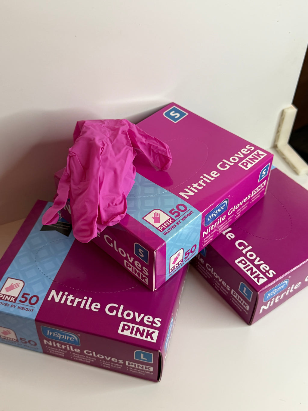 💕Pink Nitrile Gloves 💕